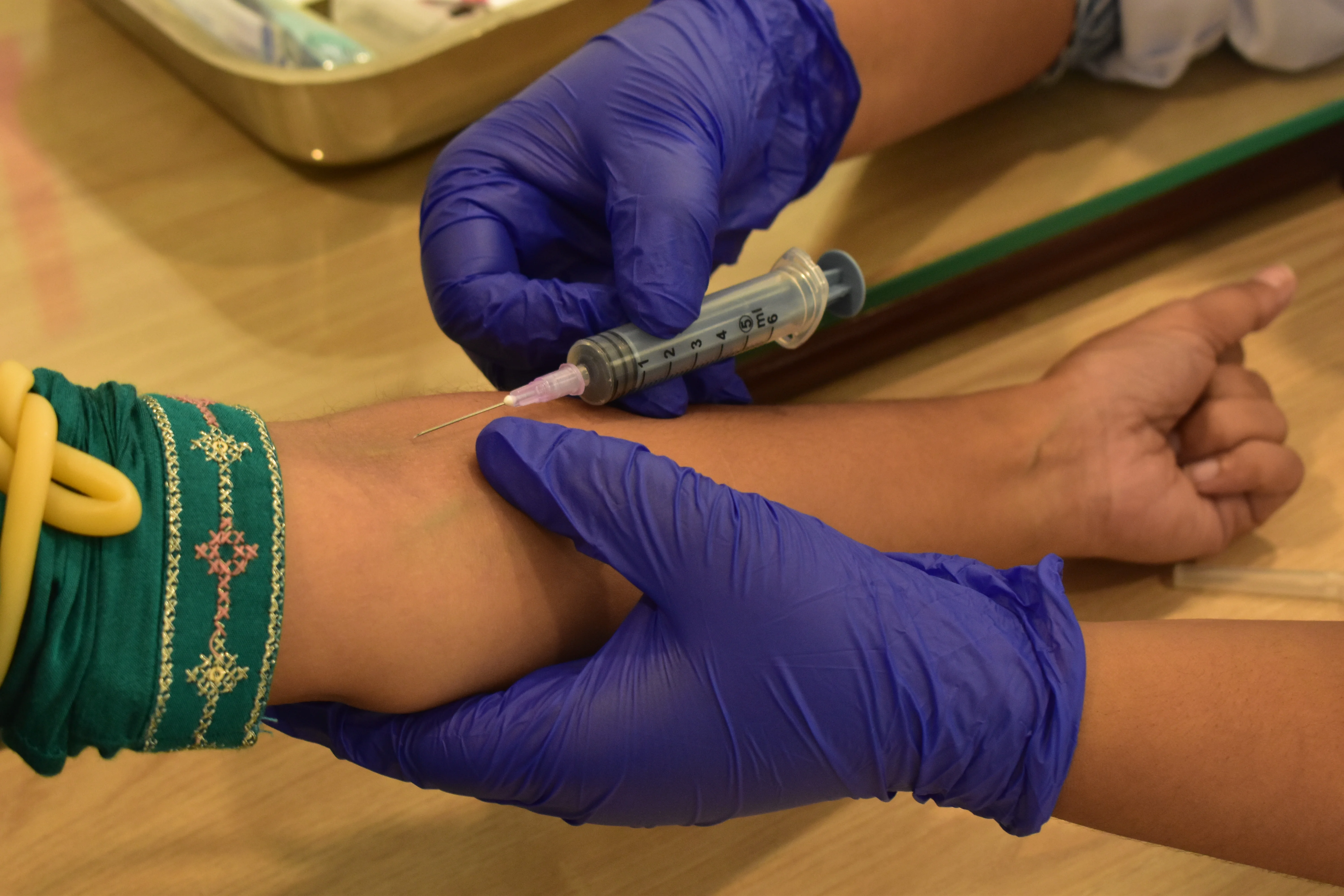 Lab testing at Hetu Clinic