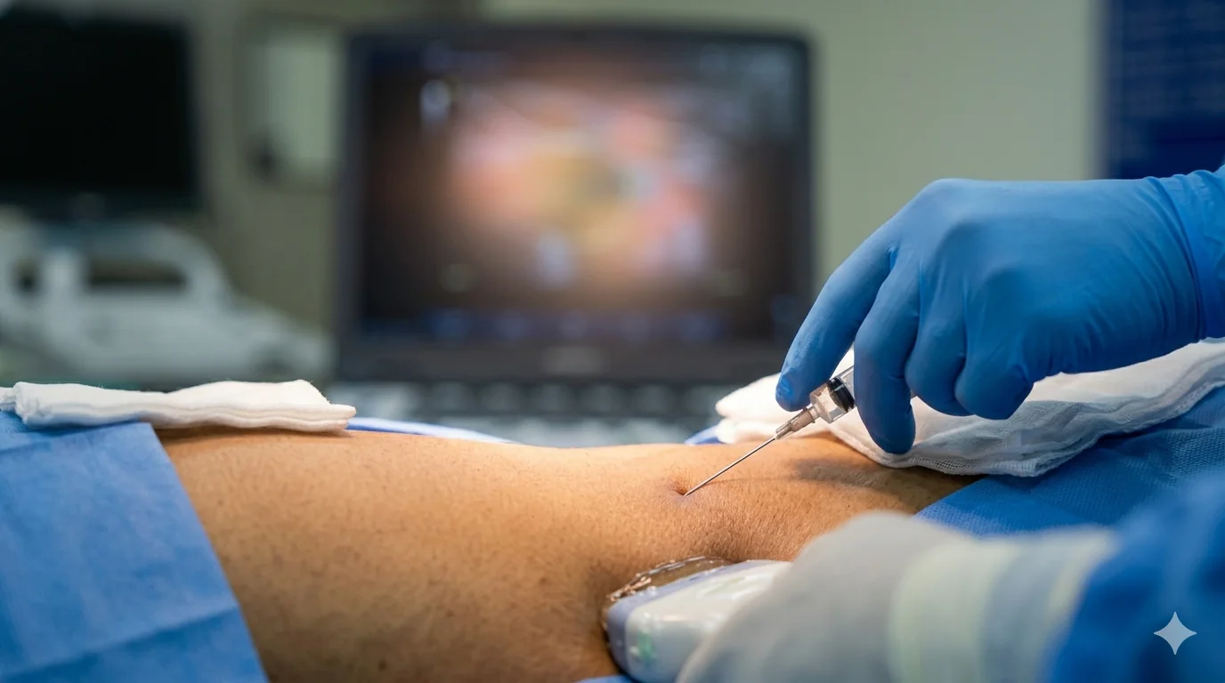 Ultrasound-guided procedure at Hetu Clinic